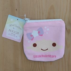 Sanrio Little Twin Stars Zippered Pouch Coin Change Purse